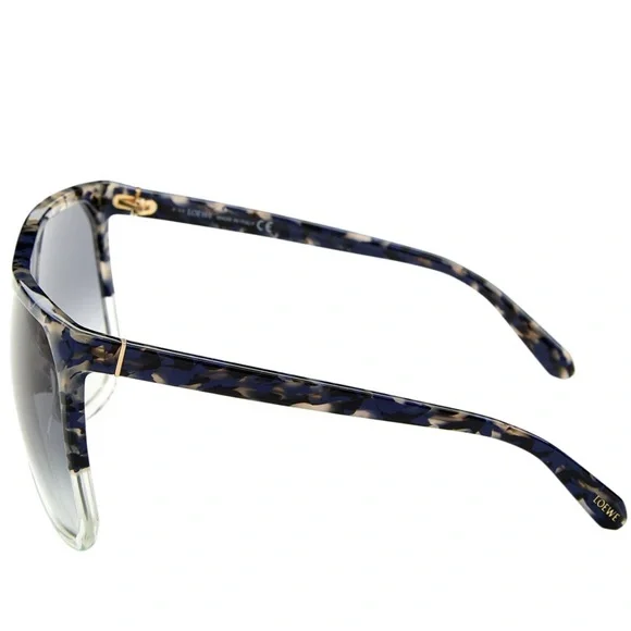 Loewe Blue and Cream Patterned Sunglasses LOEWE EYEWEAR + Paula main image 3